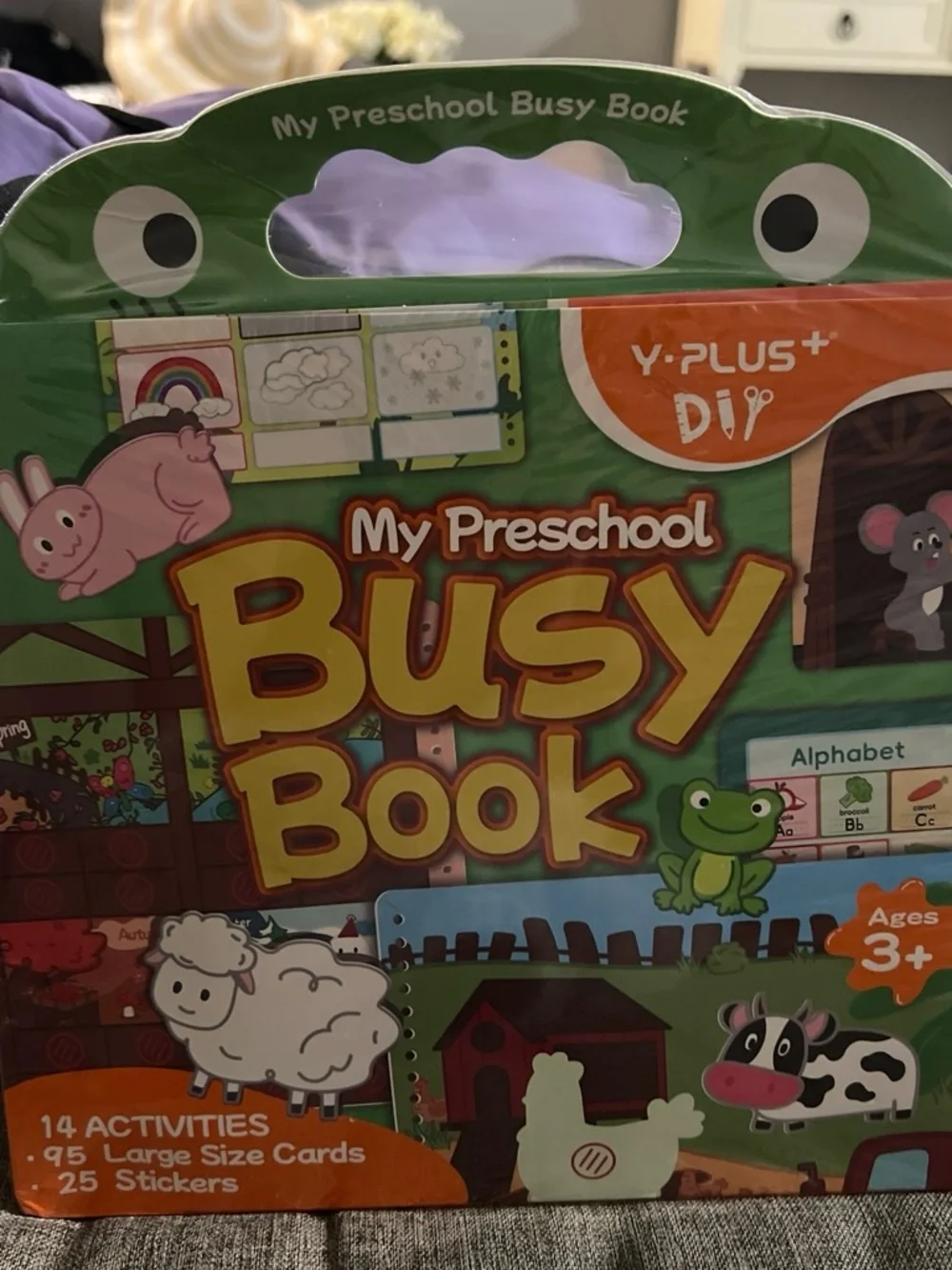 Y-Plus My Preschool Busy Book - Green Early Learning Activity Set